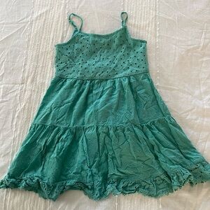 Art Class Green Spaghetti Strap Sundress